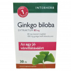 Interherb Napi 1 Ginkgo biloba extraktum 80mg 30db 