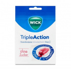 Wick cukormentes torokcukorka - Triple Action - ribizli, mentol 72g 