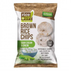 Rice Up barna rizs chips - hagymás-tejfölös 60g 